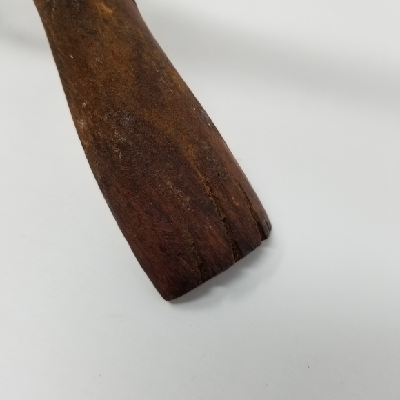 Wood Carved Folk Art Sculpture Creature Face Snake Stand Primitive Interlocking - Picture 14 of 15